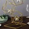 25.5" tall Gold Jointed Geometric Stand Glass Votive Candle Holders Centerpieces